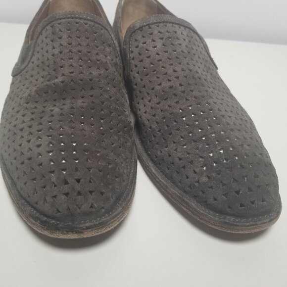 Trask Tan Suede Women's Perforated Suede Loafers Sz 10M - Picture 4 of 9